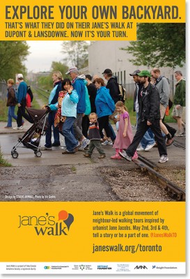 Poster for Jane's Walk in Toronto