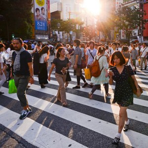 Pedestrian Access: Shibuya Crossing, Shibuya, Tokyo, Japan