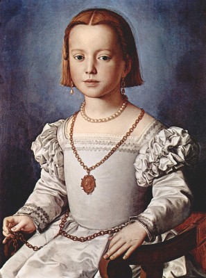 The Bia Awards: portrait of Bia de' Medici by Angelo Bronzino. Painting depicts Bia at age 6 and was painted from her death mask