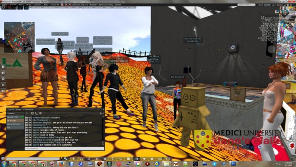 avatars at Medici University at LEA23 in Second Life