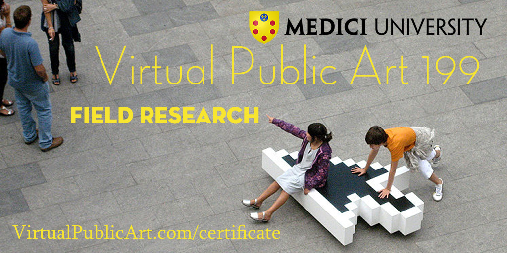 poster for Virtual Public Art 199, Field Research